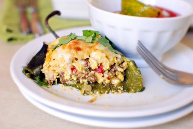 Фаршированные перцы чили - приготовление