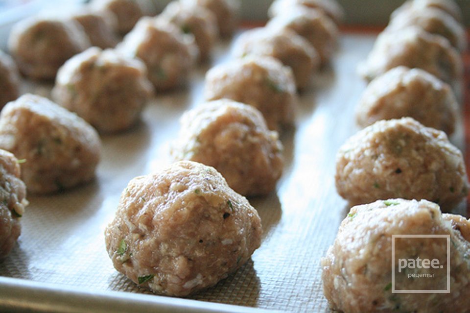 Тефтели из индейки со спагетти - Шаг 6