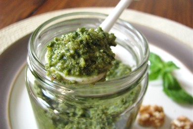 Песто с грецкими орехами - приготовление