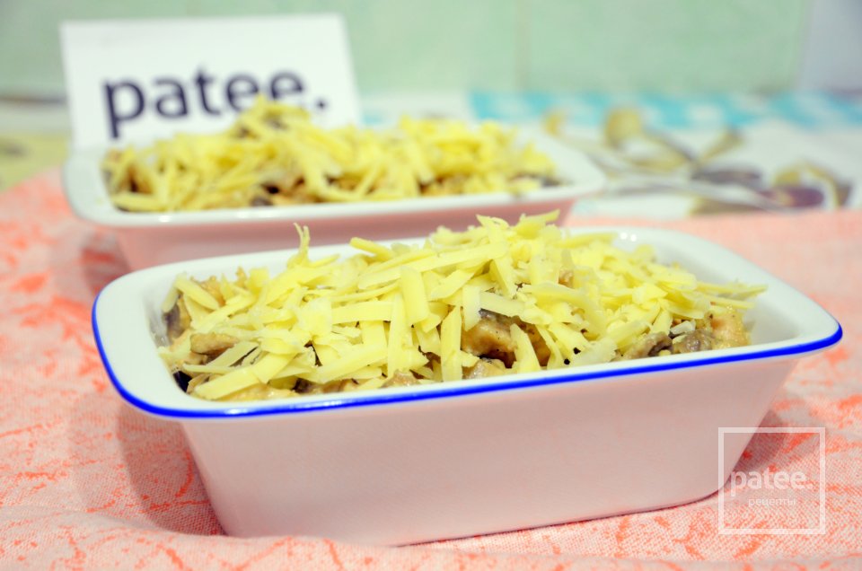 Жюльен с курицей и грибами - Шаг 12