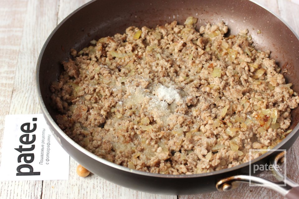 Паста ризони с куриным фаршем и стручковой фасолью - Шаг 4