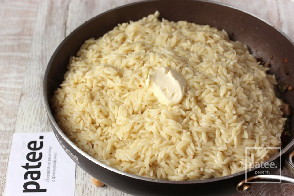 Паста ризони с куриным фаршем и стручковой фасолью - Шаг 10