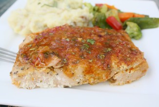 Лосось в апельсиновой глазури