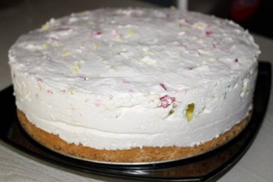 Торт желейный "битое стекло" - приготовление