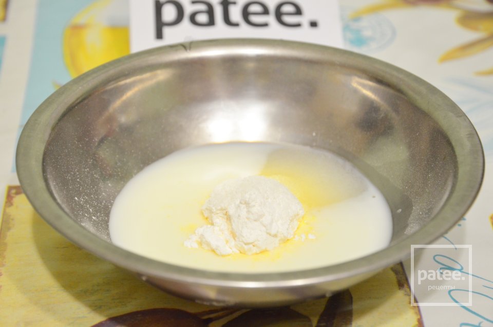 Творожная запеканка с черносливом и ванильным пудингом - Шаг 5