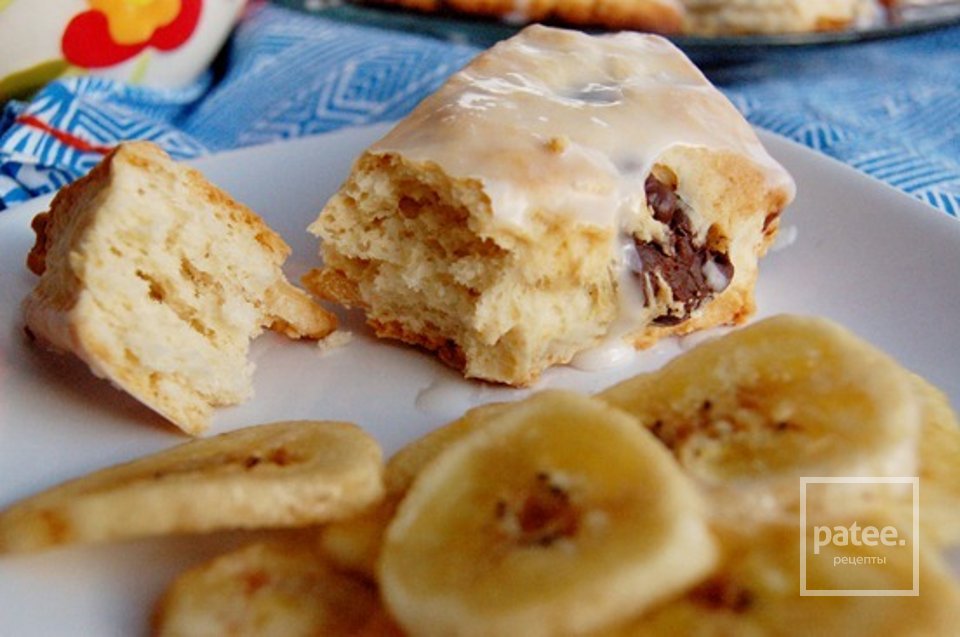 Булочки с шоколадом и бананами - Шаг 7