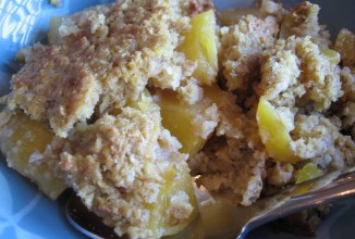 Овсянка с персиками