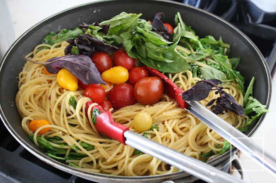 Паста с беконом и овощами - Шаг 7