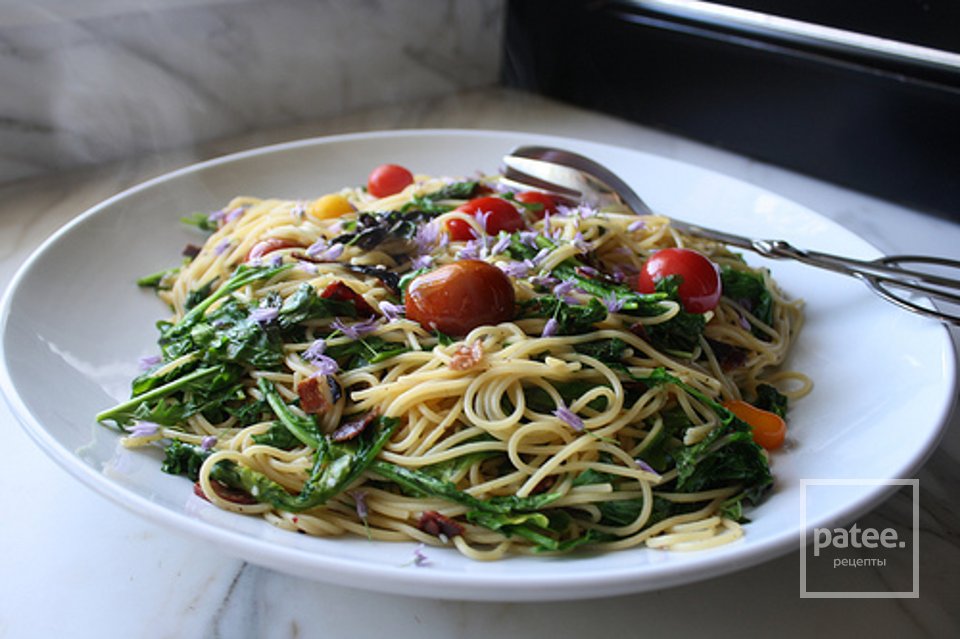 Паста с беконом и овощами - Шаг 8