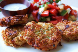 Сырные оладьи с бамией