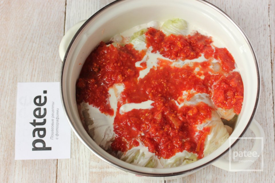 Голубцы по-домашнему из пекинской капусты - Шаг 14