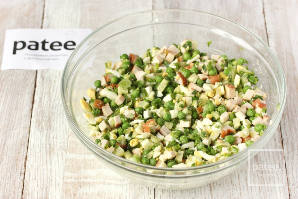 Салат Изумрудная россыпь - Шаг 7