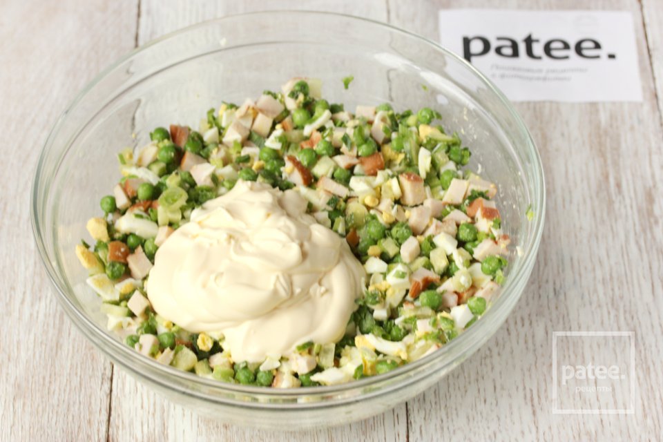 Салат Изумрудная россыпь - Шаг 8