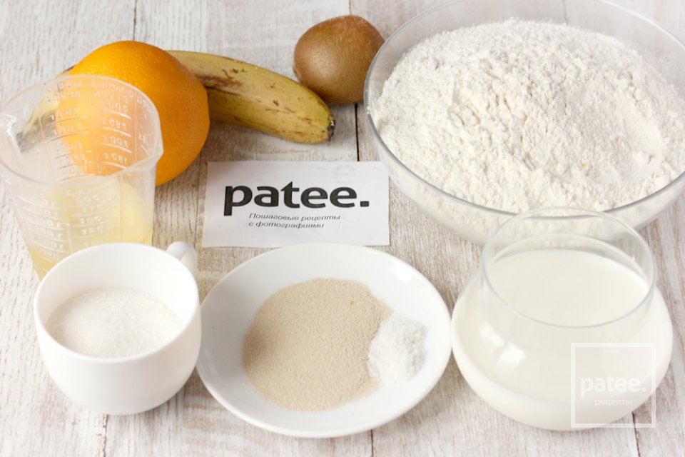 Фруктовый дрожжевой пирог - Шаг 1