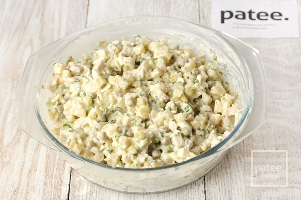 Салат Столичный с курицей - Шаг 12