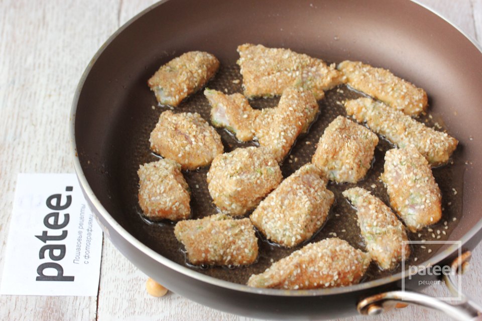 Маринованное куриное филе, обжаренное в кунжутной панировке - Шаг 14