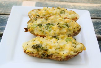 Картофельные лодочки с брокколи