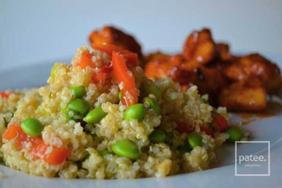 Салат из киноа с соевыми бобами - Шаг 8