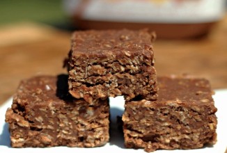 Овсяные плитки с нутеллой