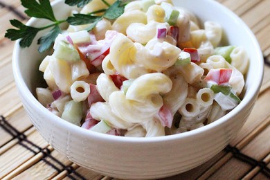 Рецепт Овощной салат с макаронами