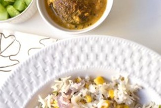 Рисовый плов с кукурузой