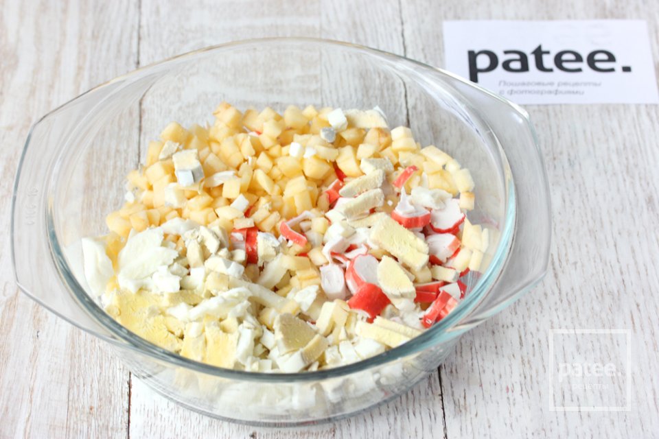 Салат Крабовый - Шаг 5