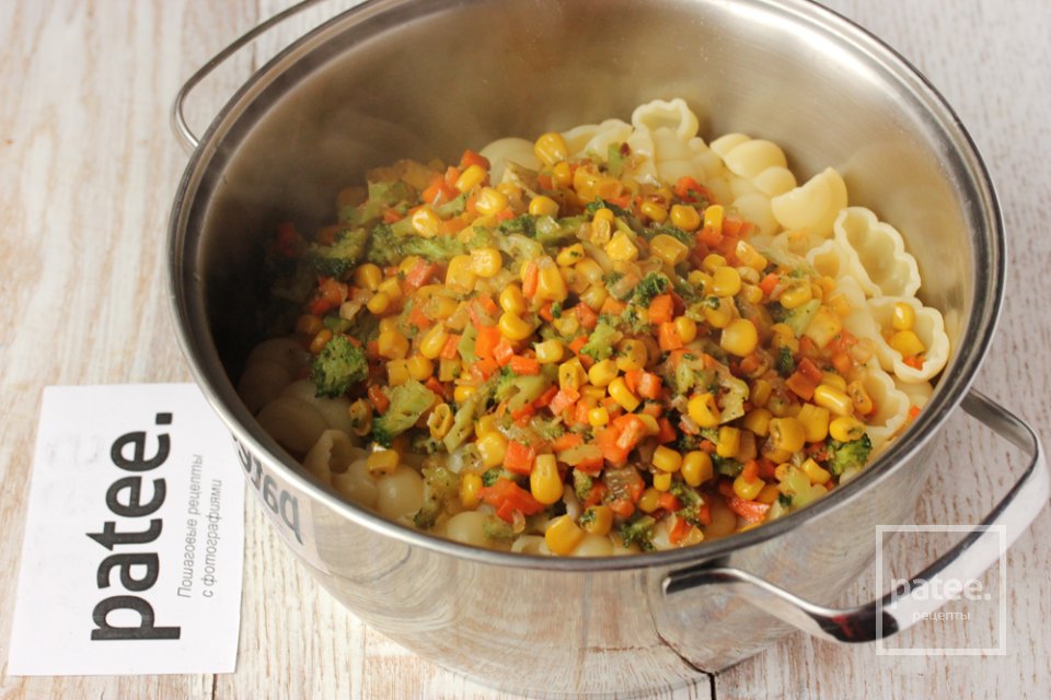Паста с овощным миксом - Шаг 15