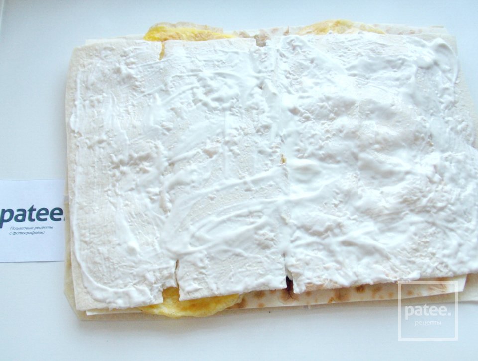 Запеченный рулет из лаваша с мясом и грибами - Шаг 18