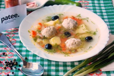 Рецепт Суп с рыбными фрикадельками
