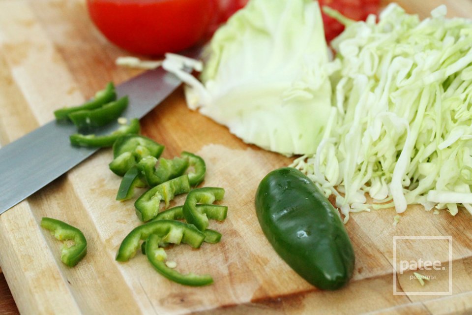 Тако с мясом и капустой - Шаг 5