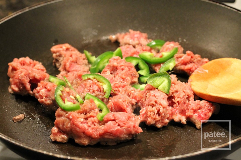 Тако с мясом и капустой - Шаг 7