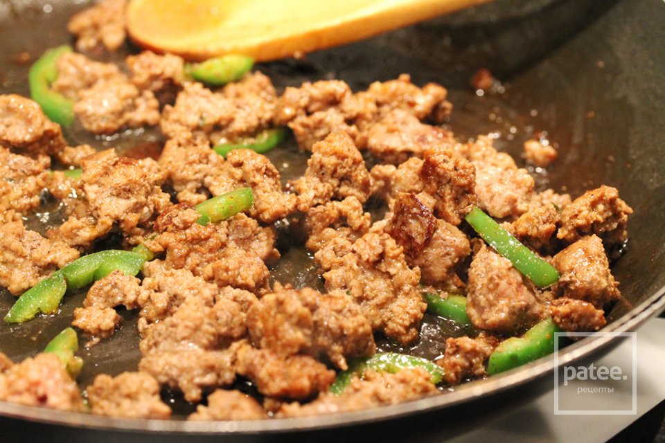 Тако с мясом и капустой - Шаг 9