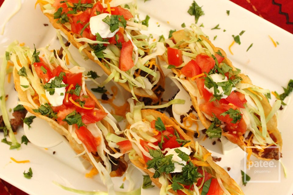 Тако с мясом и капустой - Шаг 20