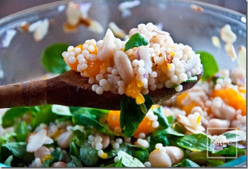 Салат из кускуса с мандаринами - Шаг 4