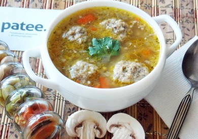 Рецепт Суп с грибными галушками
