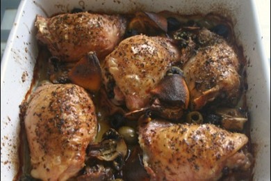 Лимонная курочка с оливками - приготовление