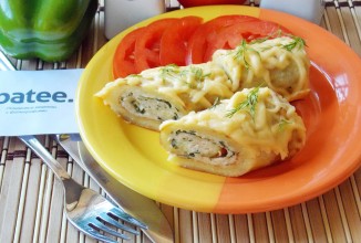 Драники запеченные с мясным фаршем