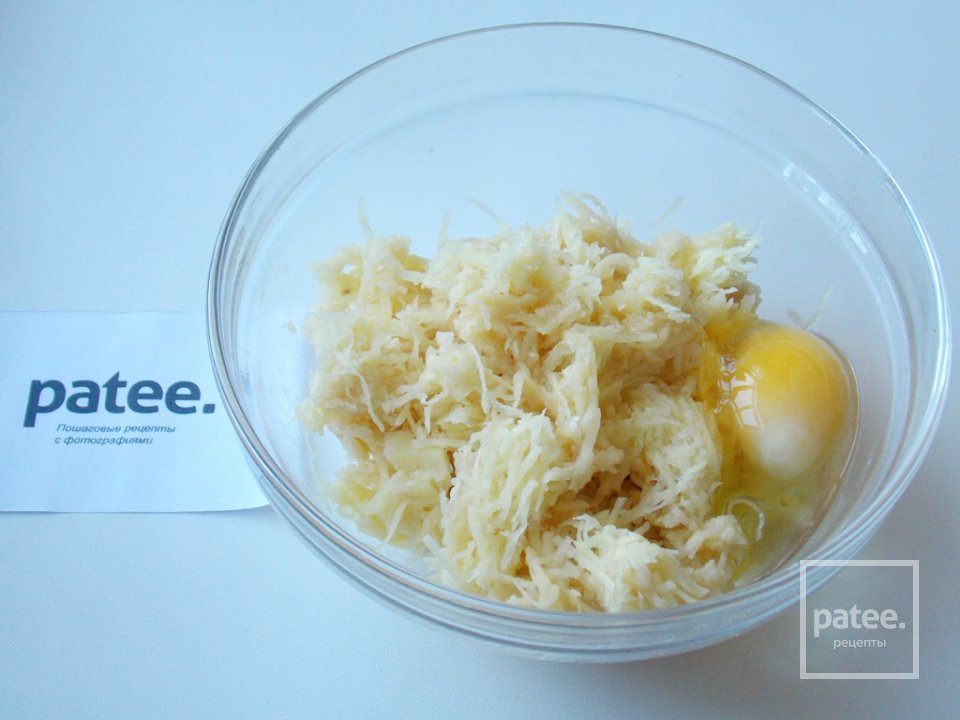 Драники запеченные с мясным фаршем - Шаг 3