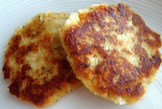 Крабовые оладьи