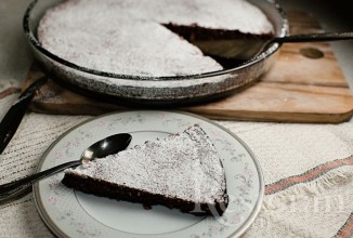 Шоколадно-апельсиновый пирог