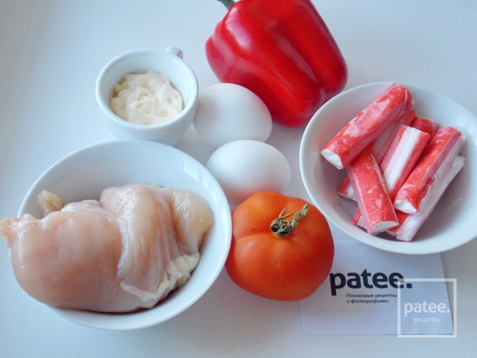 Салат "Коралловый риф" - Шаг 1