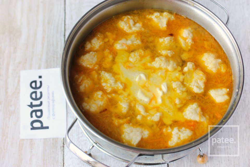 Суп с галушками по-домашнему - Шаг 11