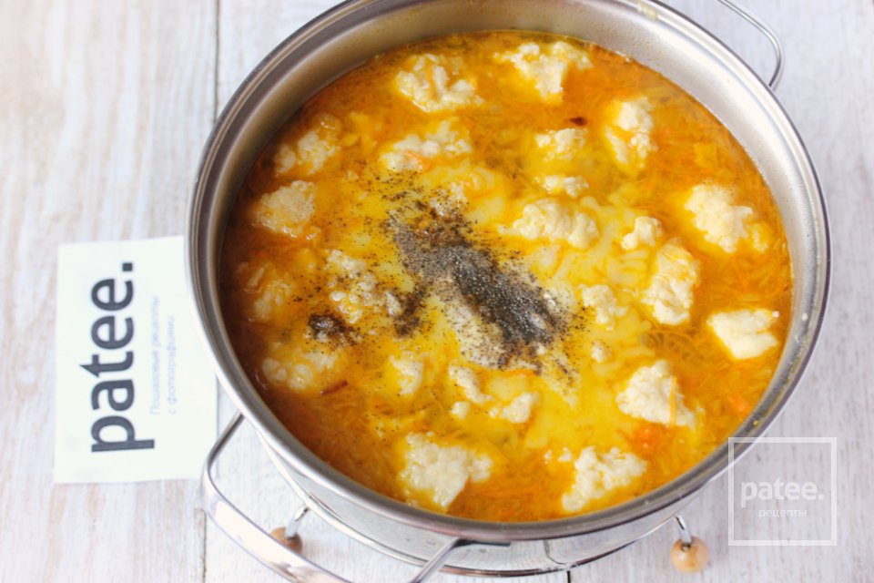 Суп с галушками по-домашнему - Шаг 13