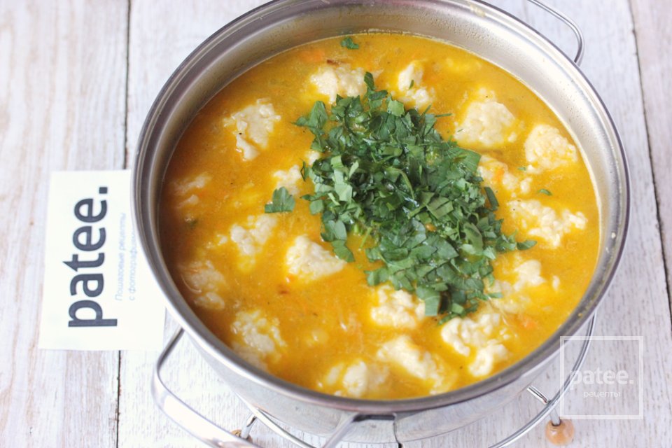 Суп с галушками по-домашнему - Шаг 14