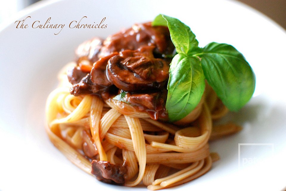 Паста с грибным соусом - Шаг 8