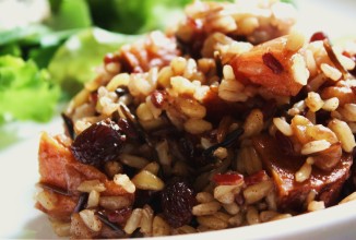 Рис с яблоками и сладким картофелем