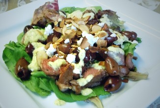 Салат из баранины с айоли