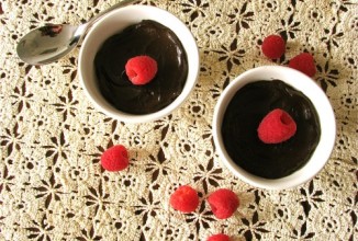 Шоколадный пудинг с авокадо