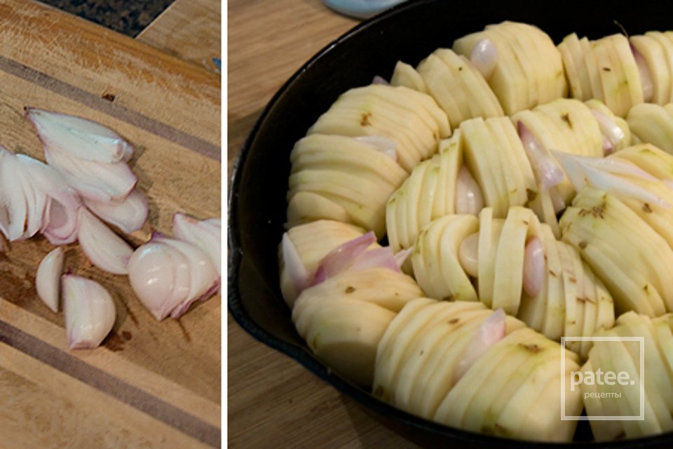 Печеный картофель с луком и тимьяном - Шаг 5