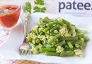 Стручковая фасоль с яйцом